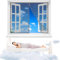 Magnet Fliegengitter Fenster 90 x 120 cm Fliegengitter FüR Balkontür Dachfenster Insektenschutz Ohne Bohren für Balkontür Wohnzimmer Terrassentür【Grau】