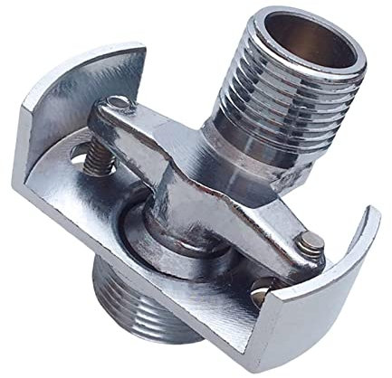 perfk Duscharmatur-Adapter, Verstellbarer Klauenfuß, Badewannen-Adapter, Wandmontage, Kupfer für Badezimmer zu Hause, Kurz 18mm