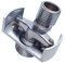 perfk Duscharmatur-Adapter, Verstellbarer Klauenfuß, Badewannen-Adapter, Wandmontage, Kupfer für Badezimmer zu Hause, Kurz 18mm