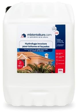 Hydrofuge incolore toitures, tuiles, Murs et facades Direct Usine - Protection toiture 20L