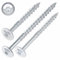 SCREW REBEL Tellerkopfschrauben 6,0 x 60 mm, 100 Stück, hell verzinkt - Universalschraube mit Doppelspiralgewinde, Holzbauschraube mit TX30 Antrieb und ETA Zulassung