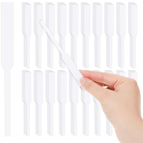 Jeffdad Einweg Parfüm Teststreifen, 200 Stück Teststreifen aus weißem Parfümpapier Parfüm Tester Streifen Aromatherapie Duft Tester Papier für Düfte ätherische Öle (Stil 1)