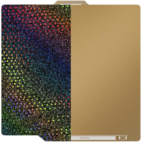 YOOPAI Doppelseitiges PEI+PEY, 257 x 257 mm, 3D-Druckerbett für Bambu Lab A1, X1, X1C/P1P/P1S 3D-Drucker