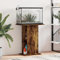 IKAYAA Aquarium Unterschrank Aquariumständer Aquariumregal Aquariumschrank Räuchereiche 60.5 x 36 x 72.5 cm Aquarium Stand Aquarium Tisch Aquarium Schrank Unterschrank Holzwerkstoff