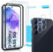 GEEMEE pour Samsung Galaxy A55 5G Verre Trempé, Protection écran et Caméra Arrière Protecteur, 2+2 Pièces Ultra Clair 9H Crystal Protection Ecran Anti - Rayures Screen Protector