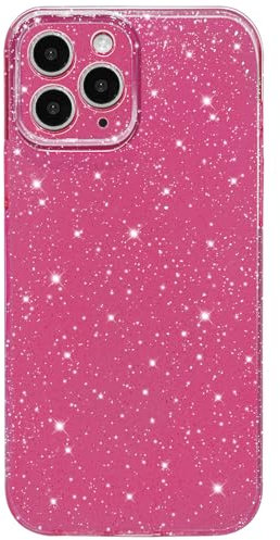 Hython Case for iPhone 11 Pro Max Case Glitter Cute Sparkly Shiny Bling Sparkle Phone Cases 6.5, Thin Slim Fit Soft TPU Bumper Shockproof Rubber Protective Cover for Women Girls Girly, Chalk Pink