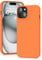 YATWIN Silicone Case for iPhone 15, Soft-Touch, Shockproof, DustProof, Antiskid Full Body Armour Phone Cover for Apple iPhone 15 - Orange