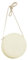 Jamron Handgefertigte Rund Strohtasche Crossbody Umhängetasche Böhmische Strandtasche mit Reißverschluss SN0702152 Mittel Weiß