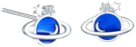 MICSAVI Planet Ohrstecker Damen Schmuck Hypoallergene Sterling Silber 925 Ohrringe Stecker für Frauen und Mädchen