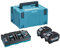 Makita 191U20-2 40v Battery + Charger Power Source Kit 2 x 5.0ah Batteries