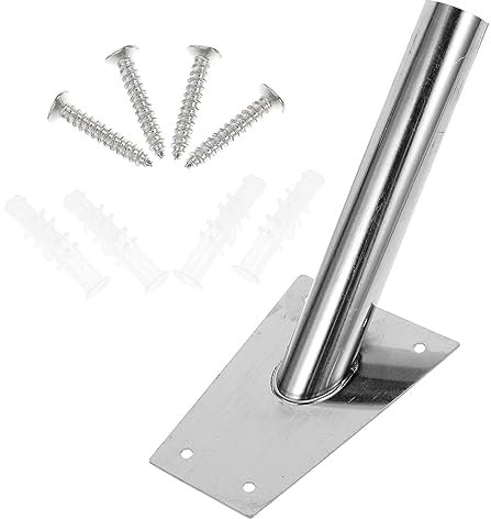 KONTONTY Verstellbare Fahnenhalterung Aus Langlebiger Aluminiumlegierung Wandmontage Fahnenmastenhalter Für Garten Sportplatz Stabiles Befestigungssockel Für Zuverlässigen Halt