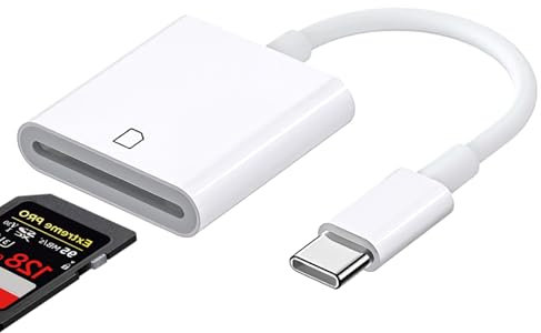 Miunpri USB C SD Card Reader: Type C SD Card Reader for iPhone 15/ Pro Max/Pro/Plus, iPad Pro, MacBook Pro/Air, Galaxy S8 to S23