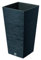 Stolmet Tall Square Flower Pot, Perfect for Indoor and Outdoor Environments, Anthracite Plant Pot, Modern with 3D Detail, Includes Insert, Capacity of 11.4L to 91.5L (19L)