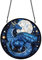 PLIGREAT Sonnenfänger Mit Drachenmuster Gebeizt Für Fenster Wandkunst Zum Aufhängen Ornament Bemalt Cooler Blauer Western Drache Acrylplatte Kunsthandwerk Für Garten Schlafzimmer Zuhause