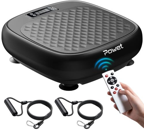 ChaCool Vibrationsplatte Testsieger 2025, Rüttelplatte Sport für Zuhause - 99 Stufen - 5 Trainingsprogramme,150 kg Leise Rüttelbrett Vibrationsboard für Abnehmen, Muskelaufbau, Blutkreislauf