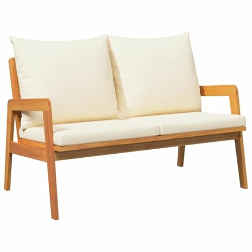 vidaXL Gartenbank Öl-Natur 115 x 65 x 71 cm Massivholz Akazie | Hält bei jeder Witterung, damit du langfristigen Spaß hast, Schlankes Design, das perfekt in jeden Outdoor-Bereich passt,