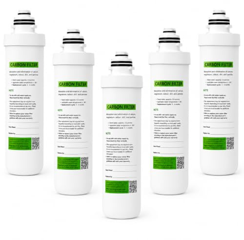 Excel Home - Boiling Water Tap Replacement Carbon Filter Without Housing Set - Replace Filter on Existing Housing (Only Compatible wih Excel Home Filter Housing)