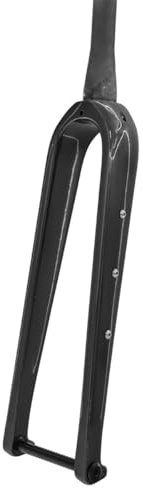 TOTLAC Forcella Rigida per Bici da Corsa 700C, Freno a Disco in Carbonio, Forcella Rigida, Tubo Dritto/Conico da 1-1/8'', Perno Passante, Tubo sterzo Senza Filettatura da 12x100 mm (Color