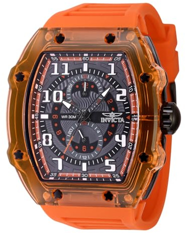 Invicta Racing 48718 Men's Watch - Waterproof - Analogue - Quartz Movement - Plastic with Black dial - 48mm