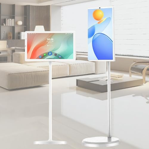 Portable Touchscreen TV, 27 Inch Adjustable Rotatable Tablet Monitor with 4GB RAM and 64GB Storage