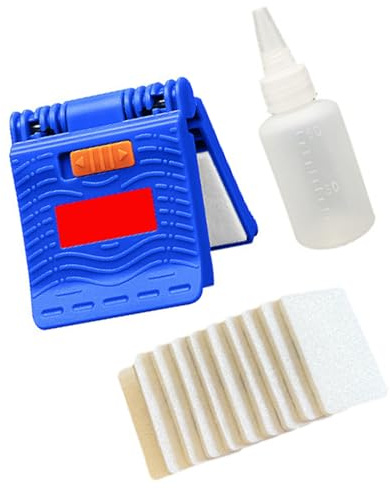 Whoasyst Precisions Fiber Optics Cleaning Device Comes with Alcohols Bottle and 10 for Technicians Fiber Optics Cleaning Clamp