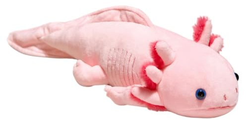 JazRvr Axolotl Plüschtier, Weiches Axolotl Kissen, Flauschig Und Komfortabel, Liebevoll Gestaltet, Ideal Zum Schlafen, Entspannen Und Als Dekoration, Perfekt Für Zuhause Und Unterwegs