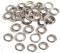 Trimming Shop 100 x 14 mm Eisenösen Ösen mit Unterlegscheiben, Silberösen Ösen für Lederhandwerk, Heimwerken, Kleidung, Planen, Banner, Zelte, Poolabdeckungen, Jacken, Yogamatte - 100 Stück
