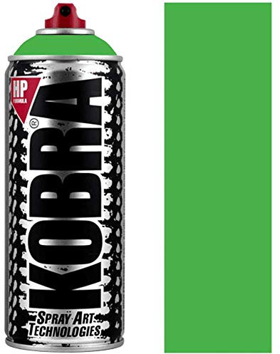 KOBRA HP High Pressure Spray Paint 400ml Can – Professional Grade 100% Acrylic Formula with Matte Finish for Graffiti, Street Art, Crafts & Multi-Surface Use (1330 Clover)