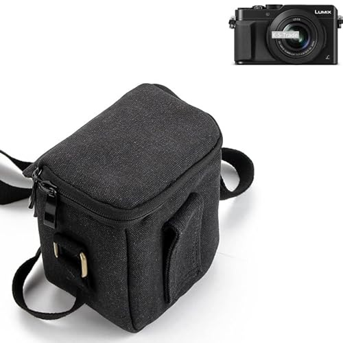 K-S-Trade Qualitativ & Innovativ Umhängetasche Für Panasonic Lumix DMC-LX100 Schulter Tasche Tragetasche Kameratasche Fototasche Schwarz