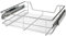 Jago® Teleskopschublade - inkl. Schienen, für Schrankbreite 30 40 50 oder 60 cm, verchromt, Setwahl - Küchenschublade, Schublade, Korbauszug, Schrankauszug, Schubladeneinsätze für Küchenschrank 2er