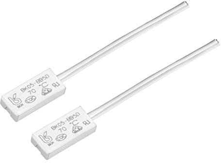 sourcing map 2 STK. Normalerweise geschlossener Temperaturschalter, 70℃ N.C 5A Thermoschalter Thermostat Bimetall Temperaturregler