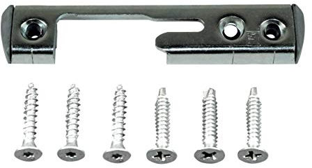 SI Siegenia Aubi Pilzkopf Schließblech Schliessplatte 4510L oder A 4510 L (FRSC0222-100060) incl. SN-TEC Montagematerial