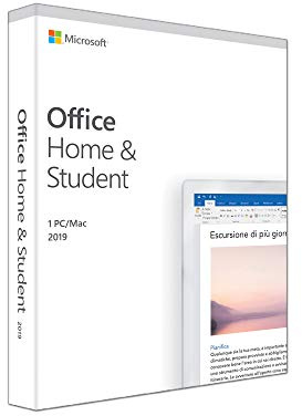 Microsoft Office Home and Student 2019| copia unica per 1 PC (Windows 10) o Mac | Box