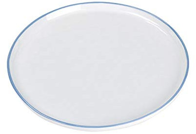 Lambert Plato de piana con borde blanco azul claro, diámetro 21,5 cm