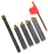 5Pcs Indexable Carbide Turning Tool, Lathe Turning Tool Holder Insert for Cutting Chamfering F4-1-10mm, Indexable Lathe Carbide Turning Tool