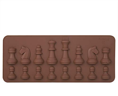 Environmental Protective Silicone Chocolate Mold Anti-dust Silicone Chess Chocolate Mould for DIY Candy Cake Topper Decoration