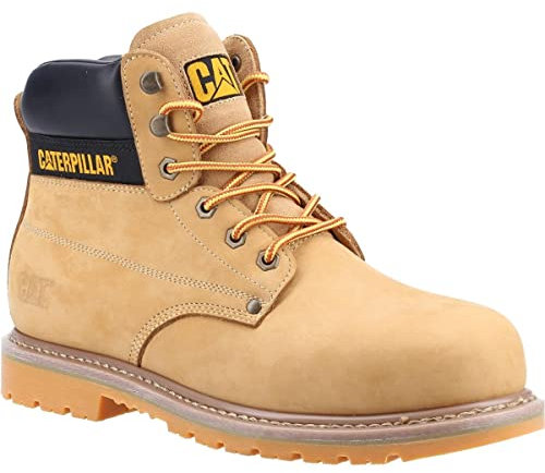 Caterpillar CAT Workwear Mens Powerplant S3 GYW Stivali da lavoro di sicurezza, miele, 42 EU