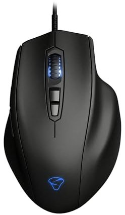 MIONIX Naos Pro Souris de Jeu avec capteur Optique 1900 dpi - Câble de 1,8 m - Noir (NAOS-Pro), Taille Unique