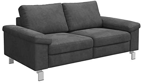 piolo Cleo Plus 2,5-Sitzer Sofa in Deluxe Steel, 188x96x89 cm, hochwertige Polsterung, gemütliches Sofa in klassischem Design