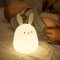 LEDHOLYT Night Light for Kids,Cute Silicone Nursery Bunny Lamp for Baby and Toddler,Animal NightLight for Boys and Girls,Squishy Rabbit Lamp for Bedroom,Kawaii Bedside Lamp for Kids Room (Rabbit)