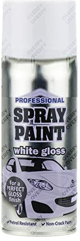Elito Home & Garden® White Gloss Spray Paint 400ml | Professional Quality | Ideal and Perfect Finish for Cars, Bikes, Vans, Metal and Wood (Pack of 1 - 400 ml, White Gloss)