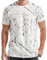 RONOMO Men's T-Shirt Short Sleeve Crew Neck Active Printed Tee - 95% Cotton 5% Spandex, Medium Stretch, Soft Breathable Casual Top (SH White XL)