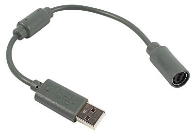 Tbest 360 Controller Kabel USB Adapter, Ersatz Wired Controller USB Breakaway Adapter Anschlusskabel für Grau