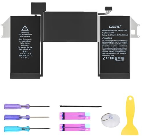 BLESYS A2337 Akku A2389 Laptop Ersatzakku für MacBook Air 13 Zoll A2337 M1 2020 EMC 3598 [Li-Polymer Battery 11.39V 49.9Wh]