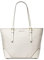 Michael Kors Aria Ledertasche, groß, Cremefarben/mehrfarbig, Cream