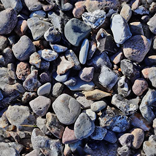 HEKO PANELS Stoff Oxford Wasserdichte Meterware Canvas-Stoff Polyester Stoff Zum Nähen Nähstoffe Möbelstoffe Dekostoffe Handwerken Wasserabweisend Blickdicht Steine 1 Meter 155 x 100 cm