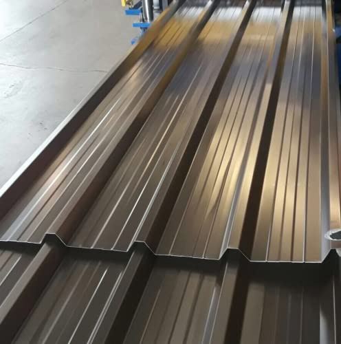 FT METALLI - Lamiera Grecata per Copertura Tettoia per Esterno - lamiera acciaio zincato preverniciato - pannelli lamiera ondulata - adatti a qualsiasi superficie TDM