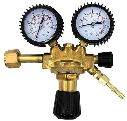 SHYISY Druckregler Argon CO2 Stickstoff Druckminderer Durchflussmesser Regler for Schweißen