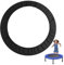 DASJD Trampolin Randabdeckung, 96 114 122 127 137 cm Mini Federabdeckung Randschutz, Fitness Trampolinzubehör für 8 Löcher Trampolin,Schwarz,48 inch/122 cm