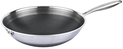Rungassi Wok Pfanne Wokpfanne Bratpfanne Edelstahl Induktion Ø32cm CF-PW32N
